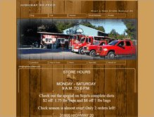 Tablet Screenshot of highway20feed.com